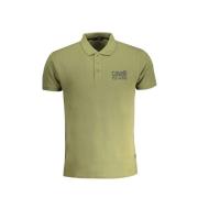 Groen Katoenen Poloshirt met Korte Mouwen en Knopen Cavalli Class , Gr...