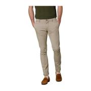 Essentiële heren chino broek in stretch keper extra slim Mason's , Bei...