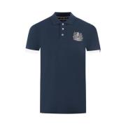 Elegant Katoenen Poloshirt Aquascutum , Blue , Heren