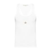 Witte Geribbelde Tanktop Stella McCartney , White , Dames