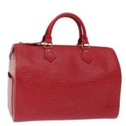 Pre-owned Leather louis-vuitton-bags Louis Vuitton Vintage , Red , Dam...