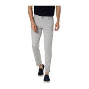 Stretch Satin Chino Broek New York Mason's , Blue , Heren