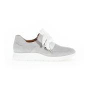 Grijze Leren Sneaker Schoenen Gabor , Gray , Dames