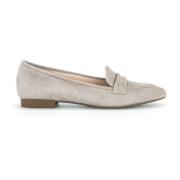 Beige Suède Loafers Gabor , Beige , Dames