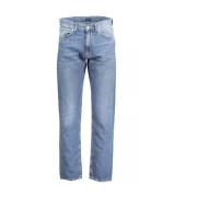 Blauwe Katoenen Jeans Gant , Blue , Heren