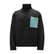 Anker Logo Trui Bruin JW Anderson , Black , Heren