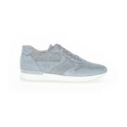 Blauwe Leren Sneakers Gabor , Blue , Dames