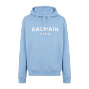 Paris hoodie Balmain , Blue , Heren