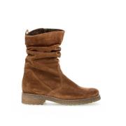 Velours Mid Cognac Laarzen Gabor , Brown , Dames