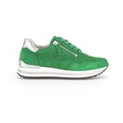 Geperforeerde leren sneakers Gabor , Green , Dames