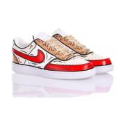 Ambachtelijke Beige Wit Rood Sneakers Nike , Multicolor , Heren