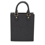 Pre-owned Leather totes Louis Vuitton Vintage , Black , Dames