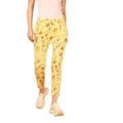 Bloemige Curvy Chino Broek Mason's , Yellow , Dames