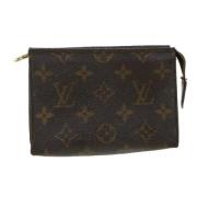 Pre-owned Canvas pouches Louis Vuitton Vintage , Brown , Dames