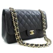 Pre-owned Leather chanel-bags Chanel Vintage , Black , Dames