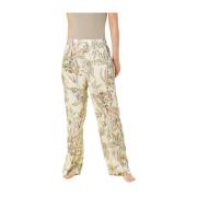 Groene Bloemen Chino Jogger Broek Mason's , Multicolor , Dames