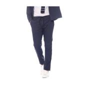 Extra Slim Travel Chino Jogger Broek Mason's , Blue , Heren