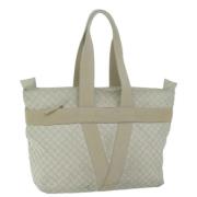 Pre-owned Leather totes Bottega Veneta Vintage , White , Dames