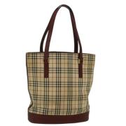 Pre-owned Canvas totes Burberry Vintage , Beige , Dames