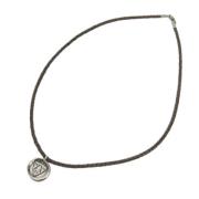 Pre-owned Metal necklaces Gucci Vintage , Gray , Dames