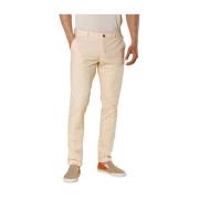 Extra Slim Chino Broek in Milano Stijl Mason's , Pink , Heren