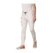 Extra Slim Cargo Broek in Tencel/Katoen Mason's , Beige , Heren