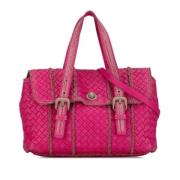 Pre-owned Leather handbags Bottega Veneta Vintage , Pink , Dames