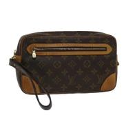 Pre-owned Canvas clutches Louis Vuitton Vintage , Brown , Dames