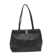 Pre-owned Leather totes Salvatore Ferragamo Pre-owned , Black , Dames