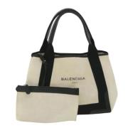 Pre-owned Canvas totes Balenciaga Vintage , White , Dames