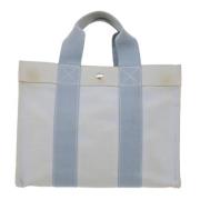 Pre-owned Canvas totes Hermès Vintage , Blue , Dames