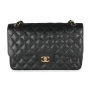 Pre-owned Leather chanel-bags Chanel Vintage , Black , Dames