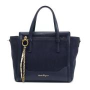 Pre-owned Leather totes Salvatore Ferragamo Pre-owned , Blue , Dames