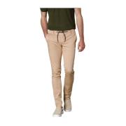 Extra Slim Katoen Tencel Chino Jogger Mason's , Beige , Heren