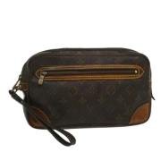 Pre-owned Canvas clutches Louis Vuitton Vintage , Brown , Dames