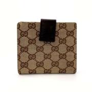 Pre-owned Canvas wallets Gucci Vintage , Brown , Dames