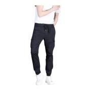 Zwarte Cargo Broek Wortel Pasvorm Mason's , Black , Heren