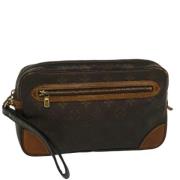 Pre-owned Canvas clutches Louis Vuitton Vintage , Brown , Dames