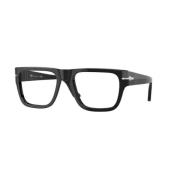 Zwarte montuur bril Persol , Black , Unisex