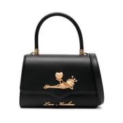 Zwarte Schoudertas van Kunstleer Love Moschino , Black , Dames