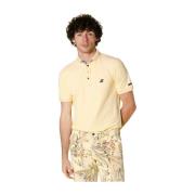 Leopardi Heren Polo met Tailoring Details Mason's , Yellow , Heren