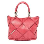 Pre-owned Leather totes Salvatore Ferragamo Pre-owned , Pink , Dames