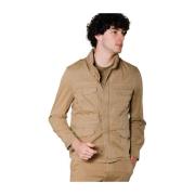 Field Jacket in Stretch Twill Mason's , Green , Heren