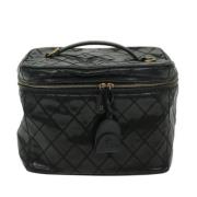 Pre-owned Leather chanel-bags Chanel Vintage , Black , Dames