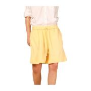 Portovenere Dames Chino Bermuda Shorts Mason's , Yellow , Dames