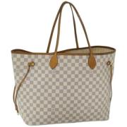 Pre-owned Canvas louis-vuitton-bags Louis Vuitton Vintage , White , Da...