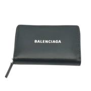 Pre-owned Leather wallets Balenciaga Vintage , Black , Dames