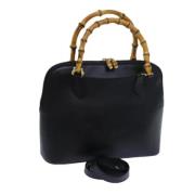 Pre-owned Leather gucci-bags Gucci Vintage , Black , Dames