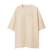 Beige Towelling T-shirts en Polos Burberry , Beige , Heren