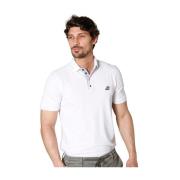 Leopardi Heren Polo met Tailoring Details Mason's , White , Heren